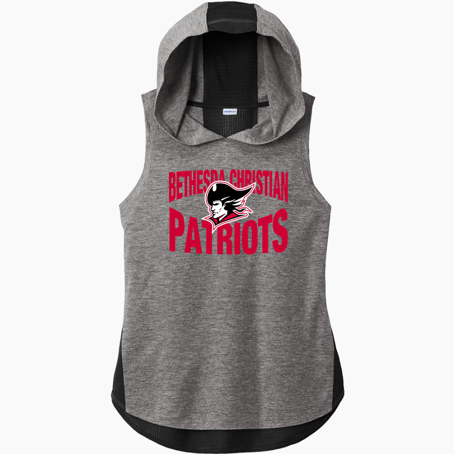 BETHESDA CHRISTIAN HIGH SCHOOL PATRIOTS Sport-Tek Women's Hoodie Tank