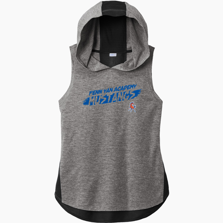 Penn Yan Academy Mustangs Sport-Tek Women's Hoodie Tank