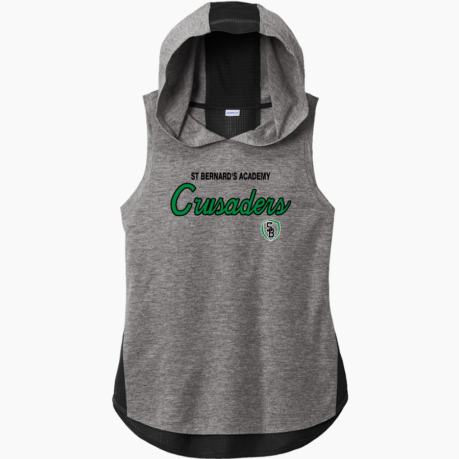 ST BERNARD'S ACADEMY CRUSADERS <span class="pdp-name-mascot">ST BERNARD'S CATHOLIC CRUSADERS</span> Sport-Tek Women's Hoodie Tank