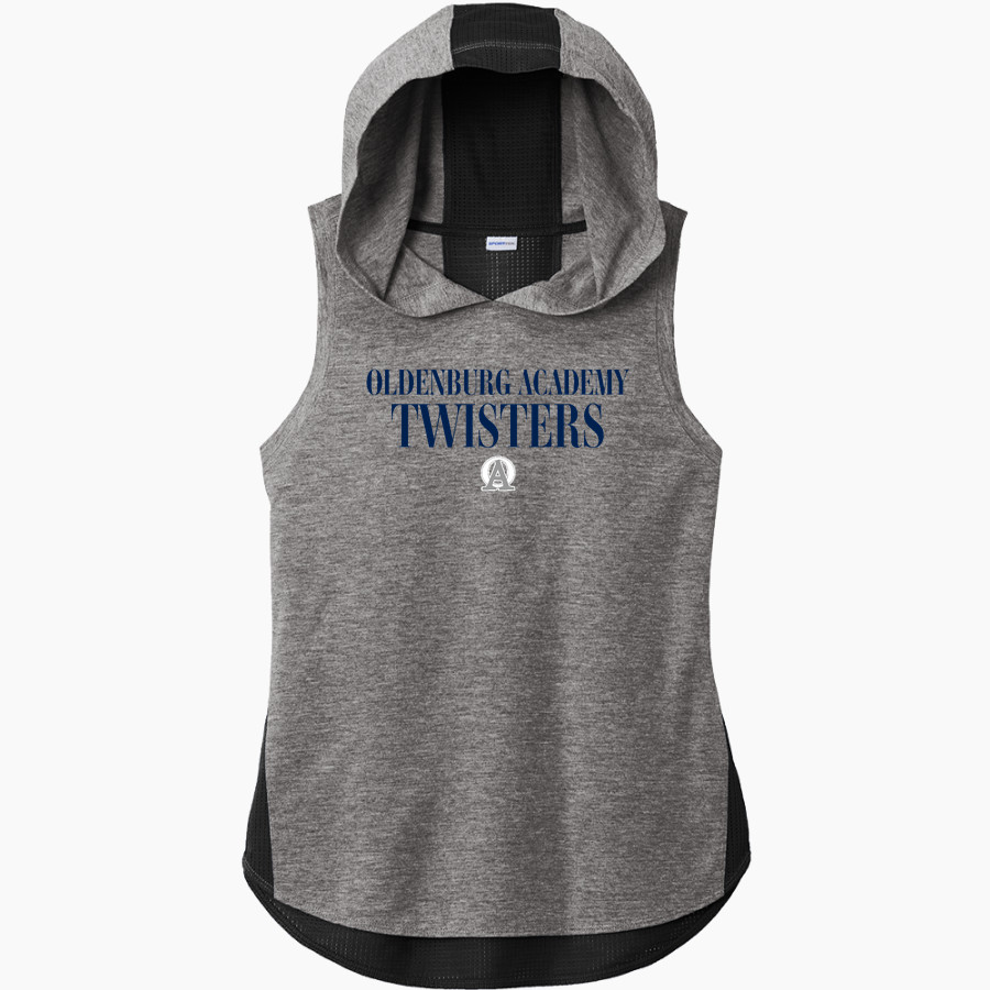 OLDENBURG ACADEMY TWISTERS <span class="pdp-name-mascot">OLDENBURG ACADEMY TWISTERS</span> Sport-Tek Women's Hoodie Tank