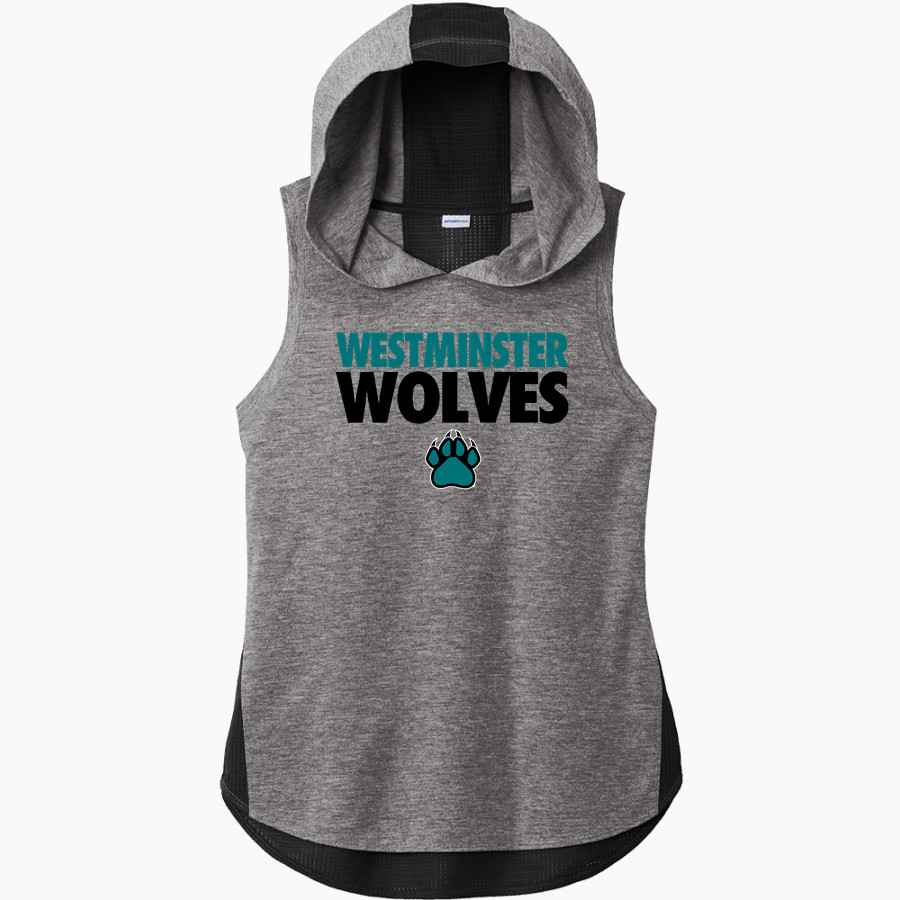 Westminster Wolves <span class="pdp-name-mascot">Westminster Wolves</span> Sport-Tek Women's Hoodie Tank