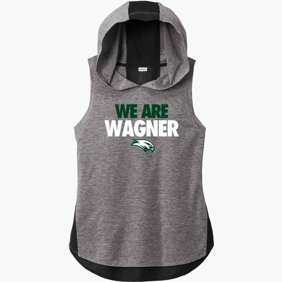 Wagner Seahawks official sideline store <span class="pdp-name-mascot">Wagner Seahawks</span> Sport-Tek Women's Hoodie Tank