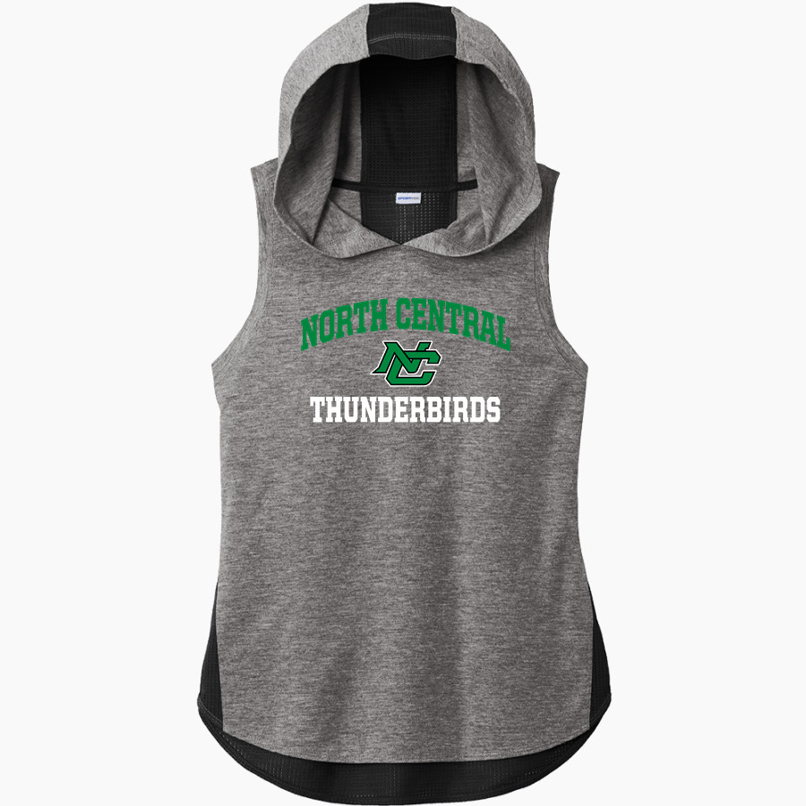 North Central Thunderbirds <span class="pdp-name-mascot">North Central Thunderbirds</span> Sport-Tek Women's Hoodie Tank