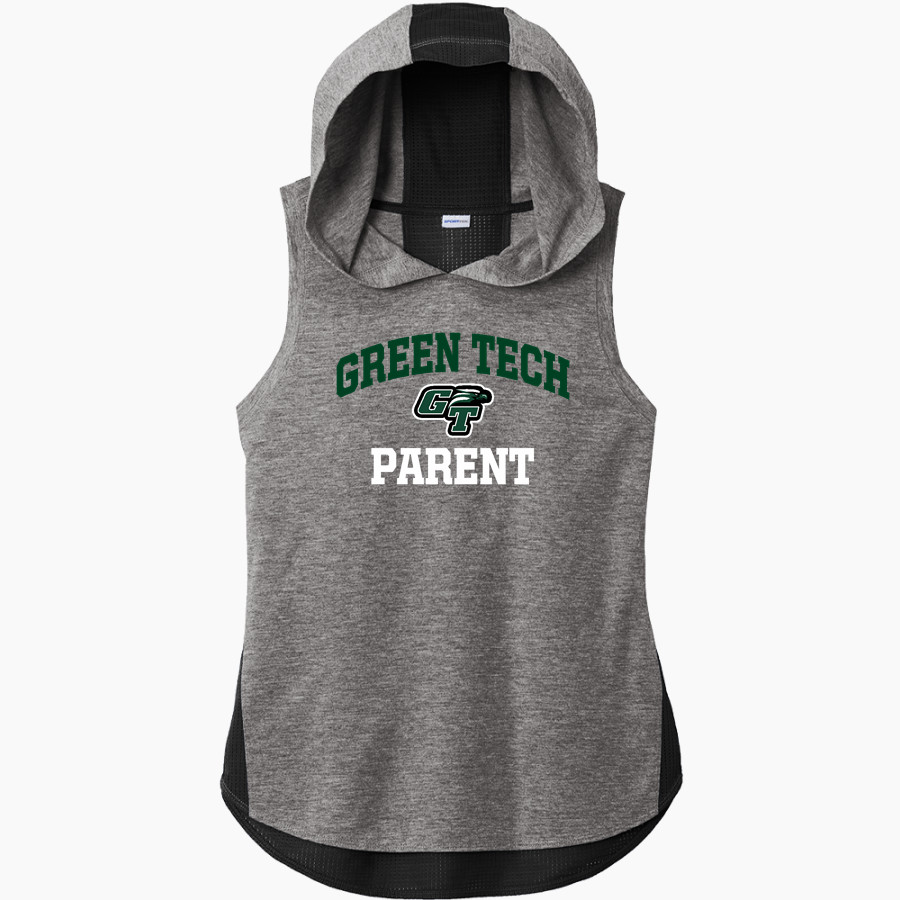 Green Tech Eagles <span class="pdp-name-mascot">Green Tech Soaring Eagles</span> Sport-Tek Women's Hoodie Tank