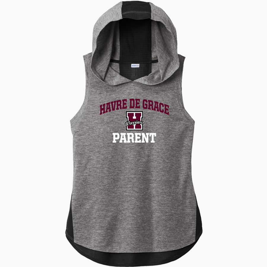 HAVRE DE GRACE HIGH SCHOOL WARRIORS <span class="pdp-name-mascot">HAVRE DE GRACE WARRIORS</span> Sport-Tek Women's Hoodie Tank