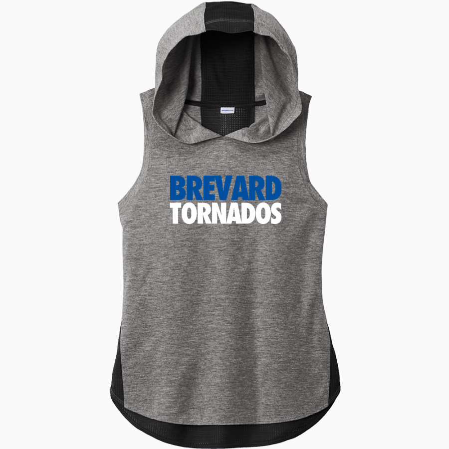 Brevard College Tornados Online Store <span class="pdp-name-mascot">Brevard Tornados</span> Sport-Tek Women's Hoodie Tank