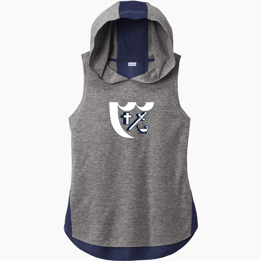 Breck Mustangs Sport-Tek Women's Hoodie Tank