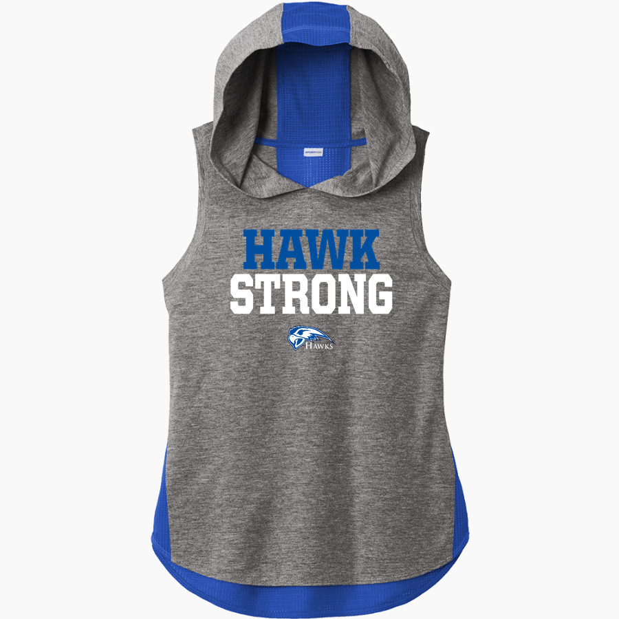 Henry Ford Hawks <span class="pdp-name-mascot">Henry Ford College Hawks</span> Sport-Tek Women's Hoodie Tank