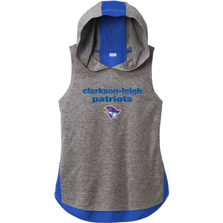 Clarkson-Leigh Patriots <span class="pdp-name-mascot">Clarkson-Leigh Patriots</span> Sport-Tek Women's Hoodie Tank