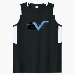 BVSA BOBBY VALENTINE'S SP <span class="pdp-name-mascot">BOBBY VALENTINE'S SPORTS ACADEMY</span> Sport-Tek Women's Club Sleeveless V-Neck Front Thumbnail