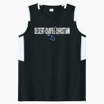 DESERT CHAPEL CHRISTIAN EAGLES Sport-Tek Women's Club Sleeveless V-Neck Front Thumbnail