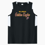 BELLBROOK GOLDEN EAGLES The Official Online Store <span class="pdp-name-mascot">BELLBROOK GOLDEN EAGLES</span> Sport-Tek Women's Club Sleeveless V-Neck Front Thumbnail