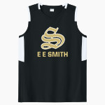 E E SMITH HIGH SCHOOL GOLDEN BULLS <span class="pdp-name-mascot">E E SMITH GOLDEN BULLS</span> Sport-Tek Women's Club Sleeveless V-Neck Front Thumbnail
