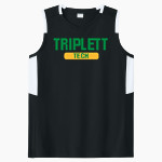 Triplett Tech Sport-Tek Women's Club Sleeveless V-Neck Front Thumbnail