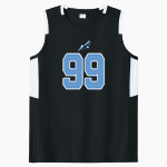 WILLOWS ACADEMY Eagles <span class="pdp-name-mascot">Willows Eagles</span> Sport-Tek Women's Club Sleeveless V-Neck Front Thumbnail