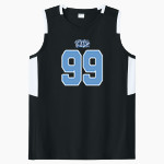 ILLINOIS MATH & SCIENCE ACADEMY TITANS Sport-Tek Women's Club Sleeveless V-Neck Front Thumbnail