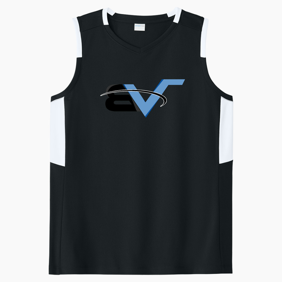 BVSA BOBBY VALENTINE'S SP <span class="pdp-name-mascot">BOBBY VALENTINE'S SPORTS ACADEMY</span> Sport-Tek Women's Club Sleeveless V-Neck