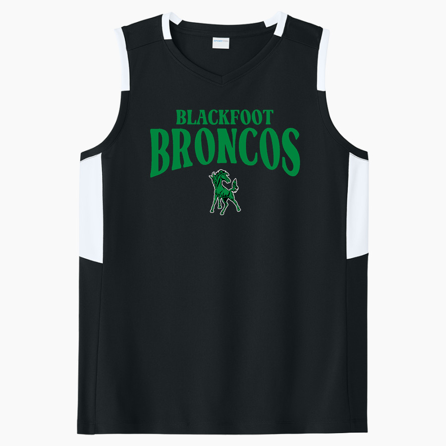 Blackfoot Broncos Sport-Tek Women's Club Sleeveless V-Neck