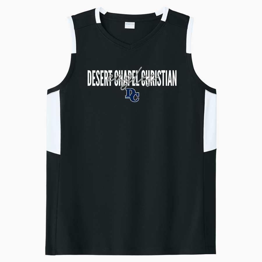 DESERT CHAPEL CHRISTIAN EAGLES Sport-Tek Women's Club Sleeveless V-Neck