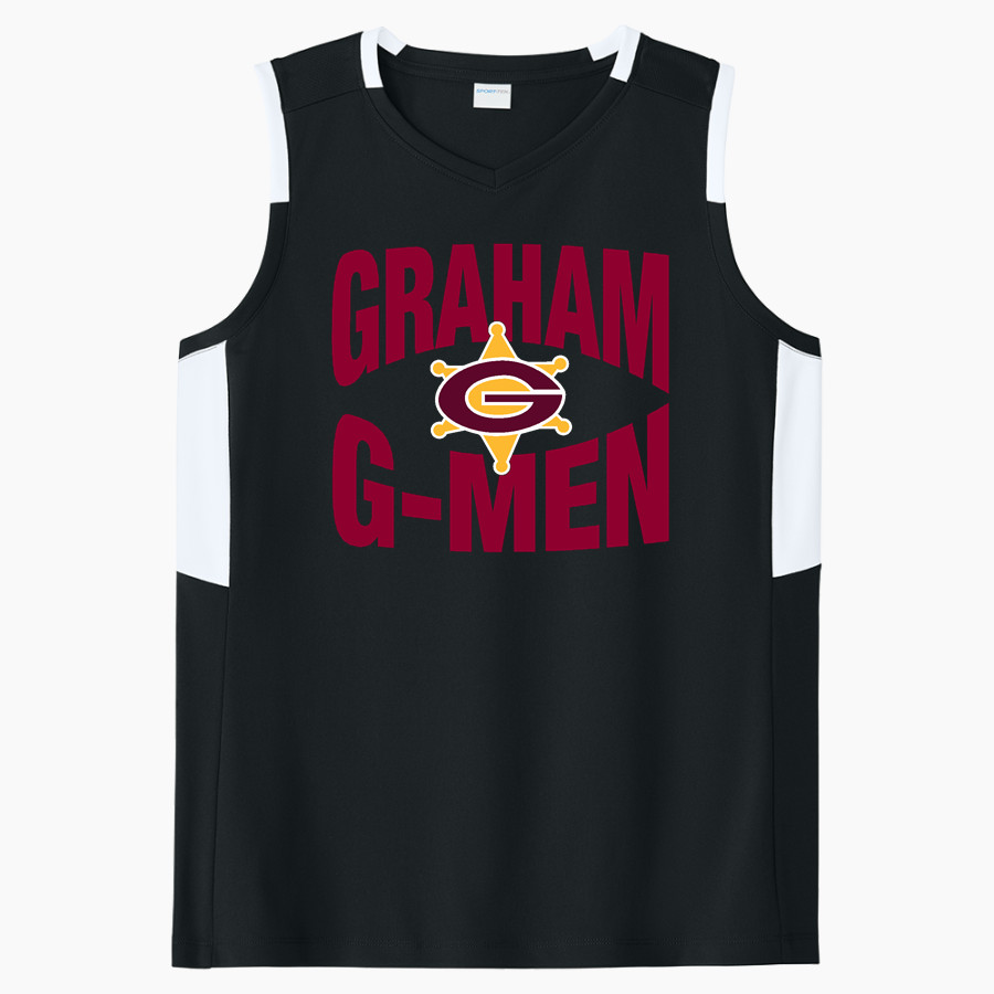 Graham G-men <span class="pdp-name-mascot">Graham G-men</span> Sport-Tek Women's Club Sleeveless V-Neck