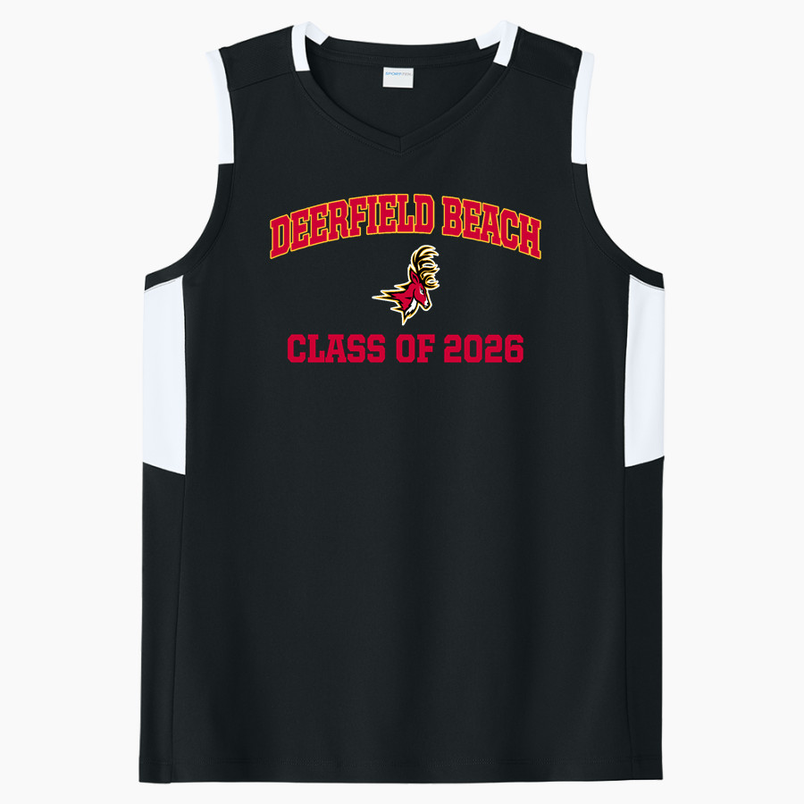 DEERFIELD BEACH HIGH SCHOOL BUCKS <span class="pdp-name-mascot">DEERFIELD BEACH BUCKS</span> Sport-Tek Women's Club Sleeveless V-Neck
