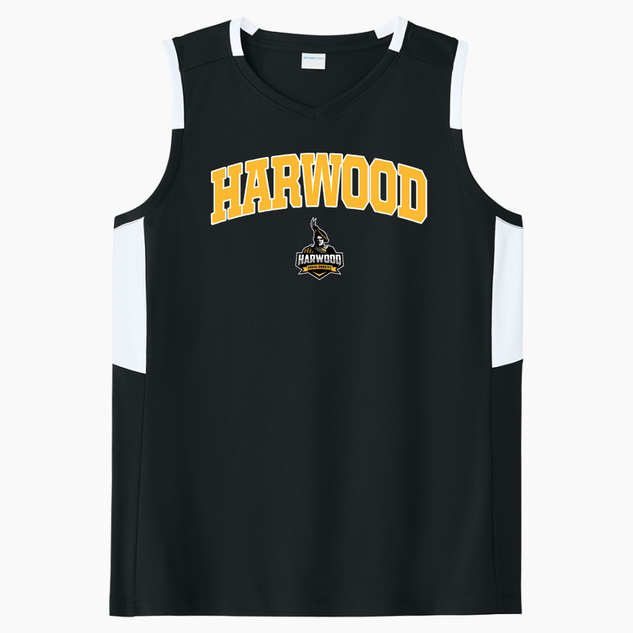 HARWOOD UNION HIGH SCHOOL HIGHLANDERS Sport-Tek Women's Club Sleeveless V-Neck