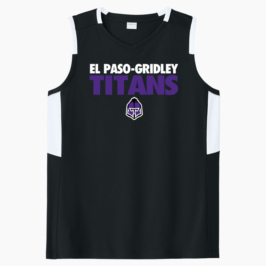 El Paso-Gridley Titans Sport-Tek Women's Club Sleeveless V-Neck