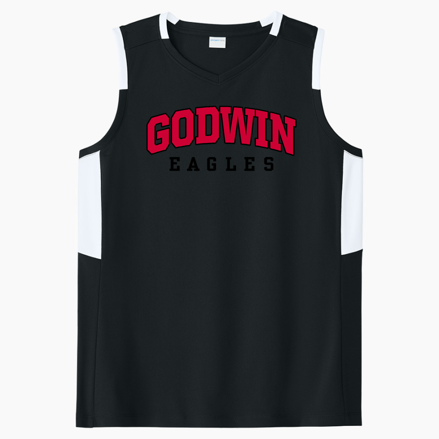 Godwin Eagles <span class="pdp-name-mascot">Godwin Eagles</span> Sport-Tek Women's Club Sleeveless V-Neck