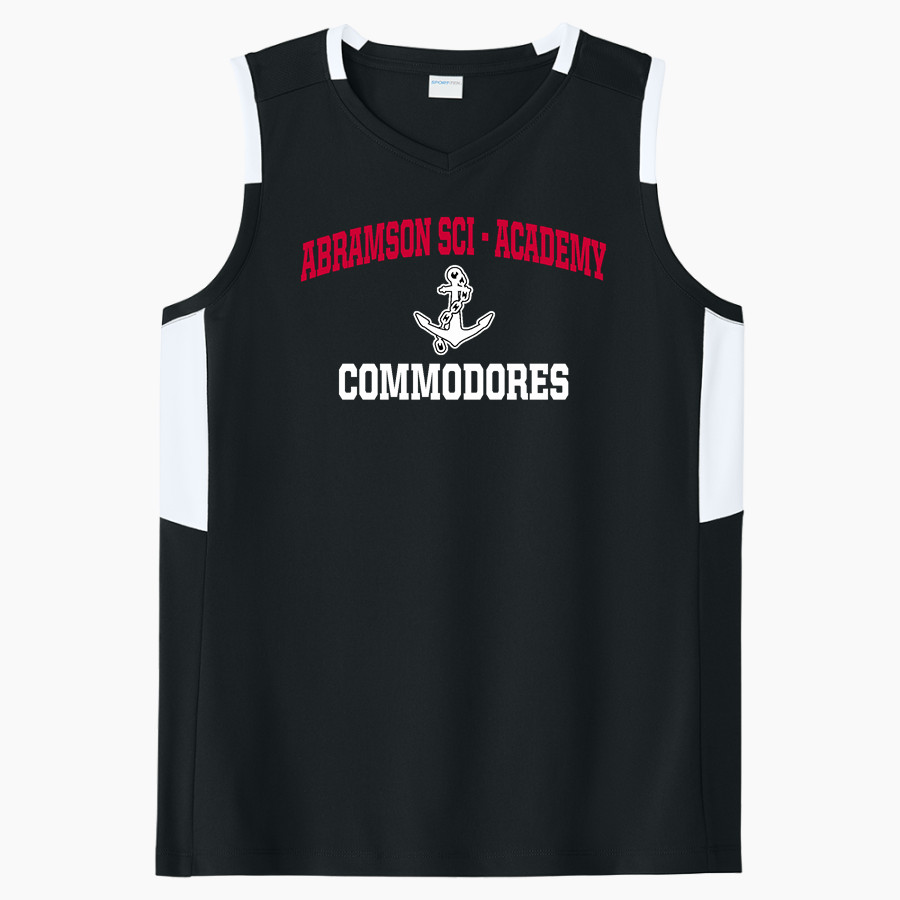 ABRAMSON SCI-ACADEMY COMMODORES <span class="pdp-name-mascot">ABRAMSON SCI - ACADEMY COMMODORES</span> Sport-Tek Women's Club Sleeveless V-Neck