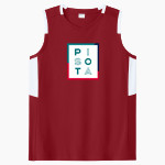 PISOTA Phoenix <span class="pdp-name-mascot">Phoenix International School of the Arts Phoenix</span> Sport-Tek Women's Club Sleeveless V-Neck Front Thumbnail