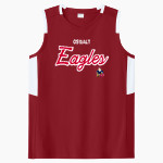 Oswalt Eagles <span class="pdp-name-mascot">Oswalt Academy Eagles</span> Sport-Tek Women's Club Sleeveless V-Neck Front Thumbnail