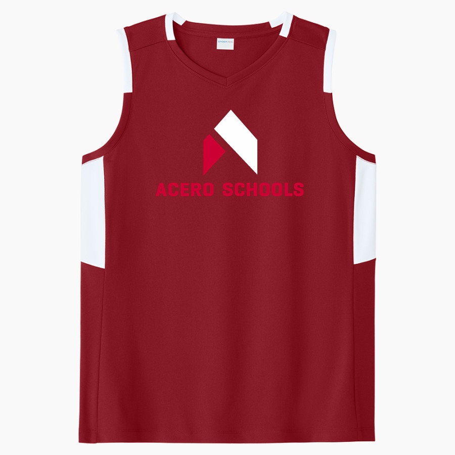 Acero Schools Chicago Sport-Tek Women's Club Sleeveless V-Neck