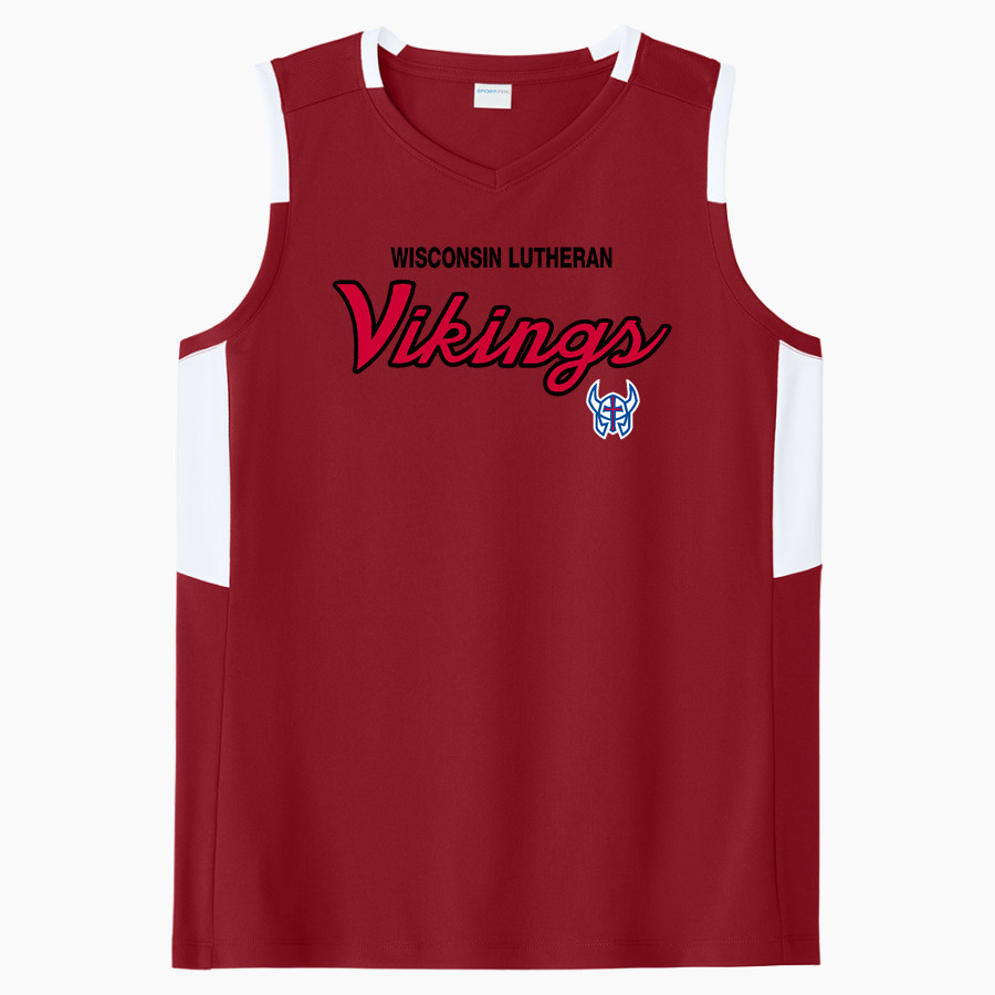 Wisconsin Lutheran Vikings <span class="pdp-name-mascot">Wisconsin Lutheran Vikings</span> Sport-Tek Women's Club Sleeveless V-Neck