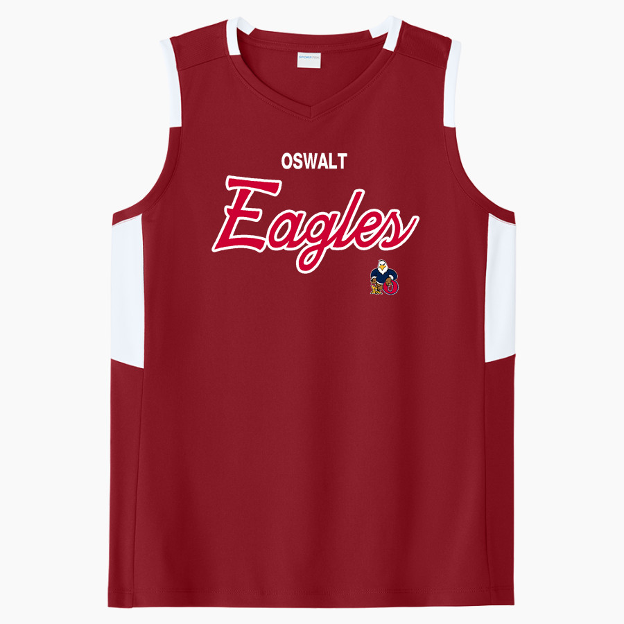 Oswalt Eagles <span class="pdp-name-mascot">Oswalt Academy Eagles</span> Sport-Tek Women's Club Sleeveless V-Neck