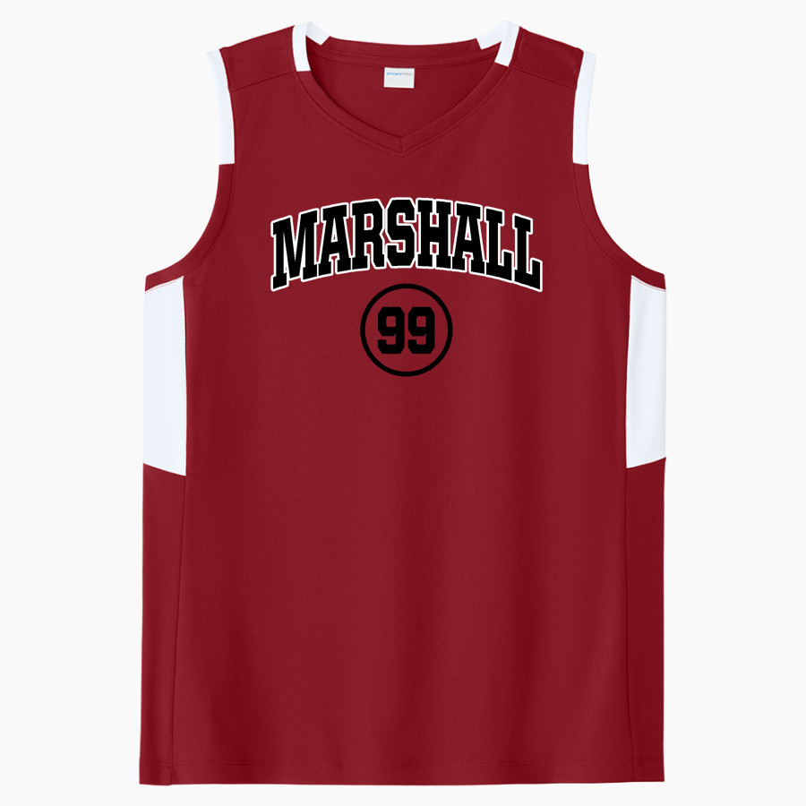 Marshall Mavericks Sport-Tek Women's Club Sleeveless V-Neck