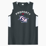 Fulton Science Academy Mustangs <span class="pdp-name-mascot">Fulton Science Academy Mustangs</span> Sport-Tek Women's Club Sleeveless V-Neck Front Thumbnail