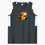 Lewis & Clark College The Official Online Store Sport-Tek Women's Club Sleeveless V-Neck Front Thumbnail