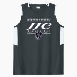 JJC Wolves Sport-Tek Women's Club Sleeveless V-Neck Front Thumbnail