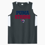 Perry Pumas Sport-Tek Women's Club Sleeveless V-Neck Front Thumbnail