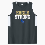 SMCHS Eagles Sport-Tek Women's Club Sleeveless V-Neck Front Thumbnail