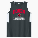 DOVER HIGH SCHOOL LONGHORNS Sport-Tek Women's Club Sleeveless V-Neck Front Thumbnail