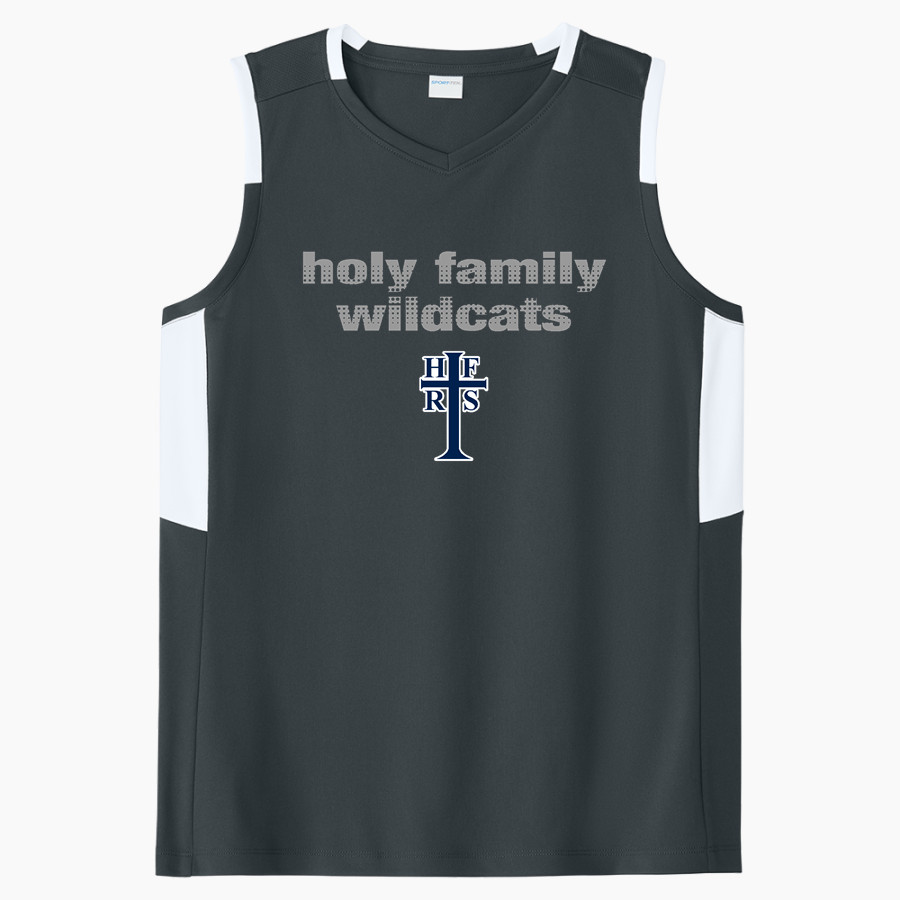 Holy Family Wildcats <span class="pdp-name-mascot">Holy Family Wildcats</span> Sport-Tek Women's Club Sleeveless V-Neck
