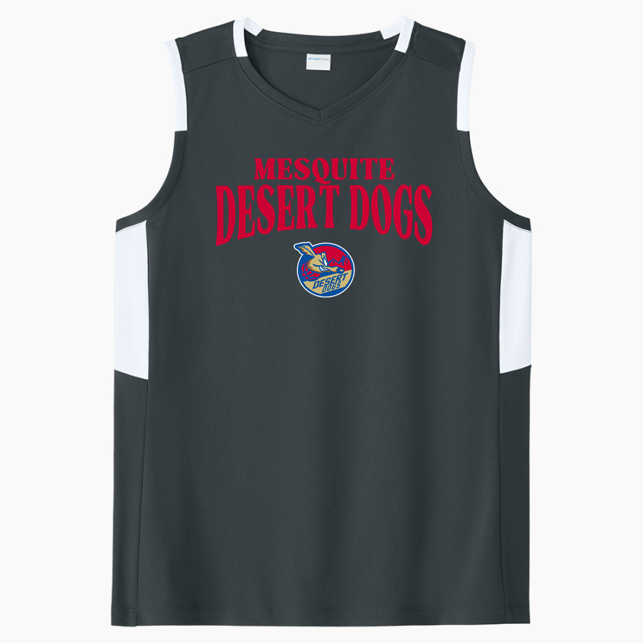 Mesquite Desert Dogs Sport-Tek Women's Club Sleeveless V-Neck
