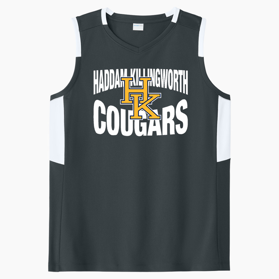 Haddam Killingworth Cougars Online Store Sport-Tek Women's Club Sleeveless V-Neck