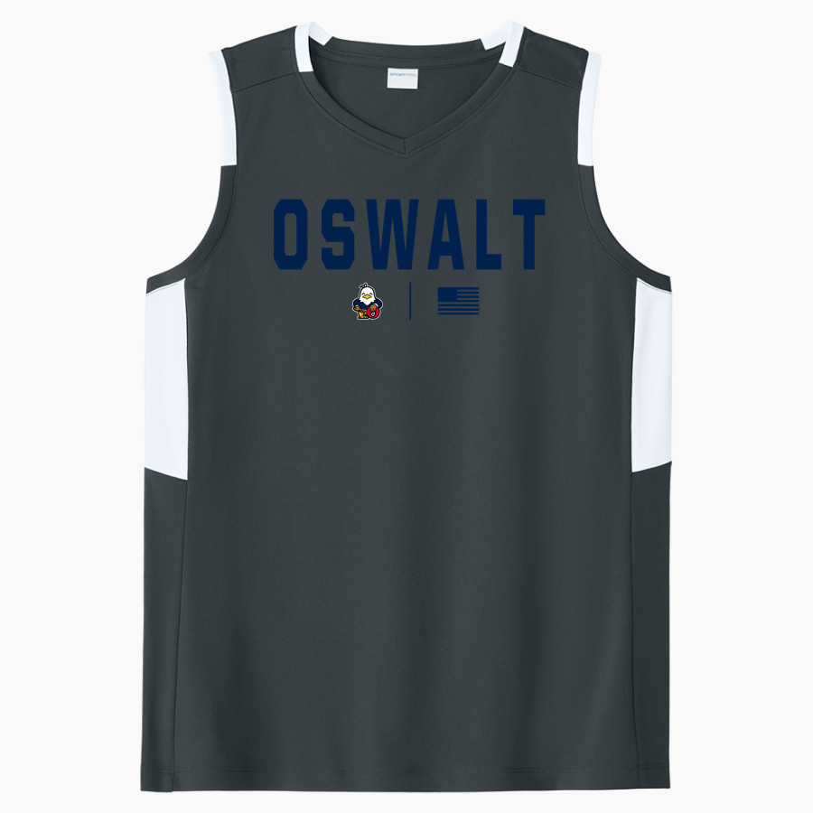 Oswalt Eagles Sport-Tek Women's Club Sleeveless V-Neck
