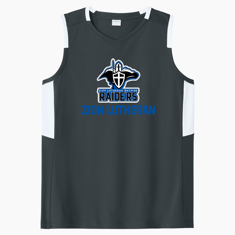 Zion Lutheran Raiders Sport-Tek Women's Club Sleeveless V-Neck