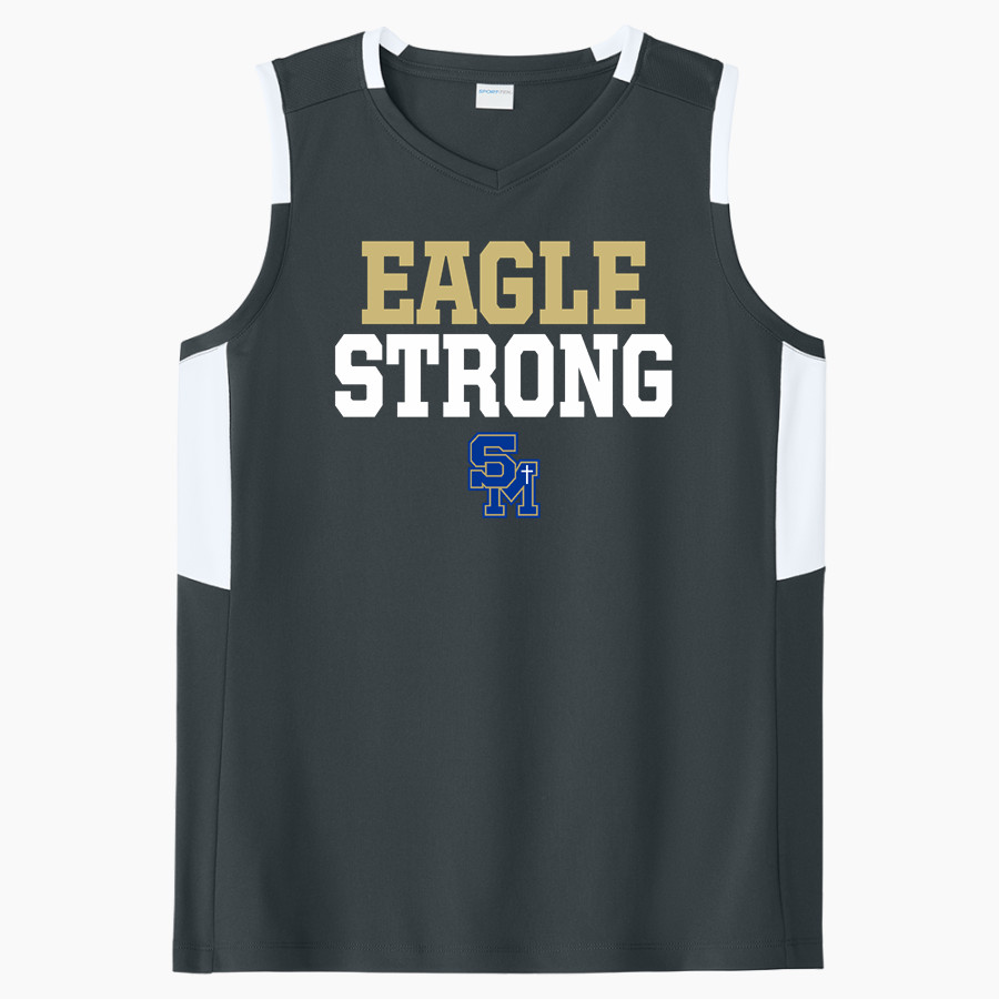 SMCHS Eagles Sport-Tek Women's Club Sleeveless V-Neck