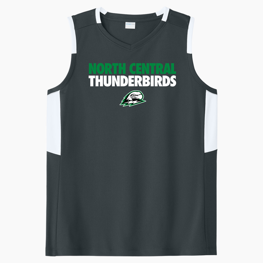 North Central Thunderbirds <span class="pdp-name-mascot">North Central Thunderbirds</span> Sport-Tek Women's Club Sleeveless V-Neck