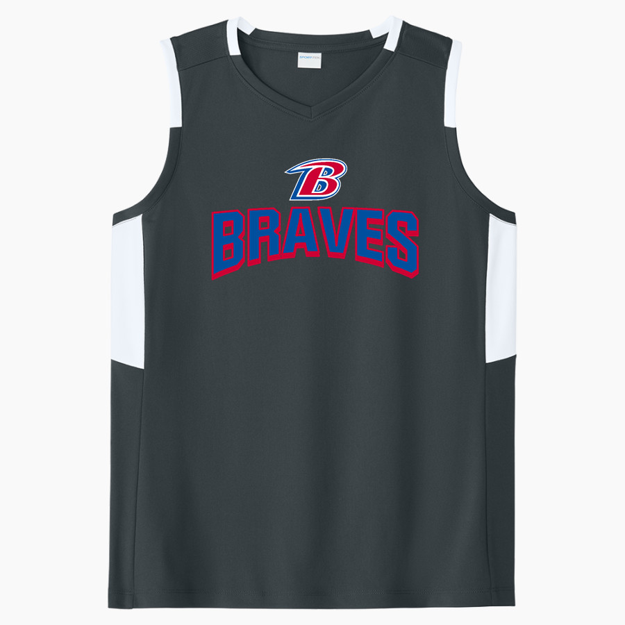 Bondurant Braves Sport-Tek Women's Club Sleeveless V-Neck