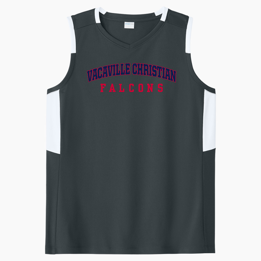 Vacaville Christian Falcons Sport-Tek Women's Club Sleeveless V-Neck